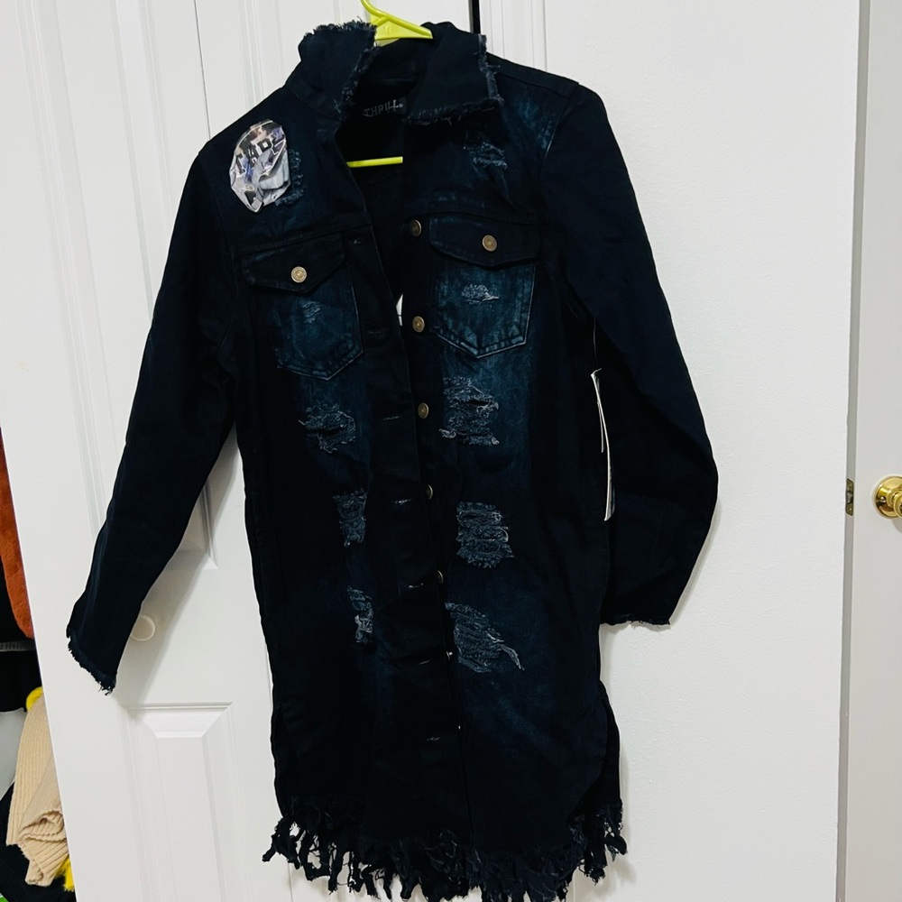 Stylish Black Denim Jacket